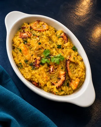 Arroz de polvo c/ camarão